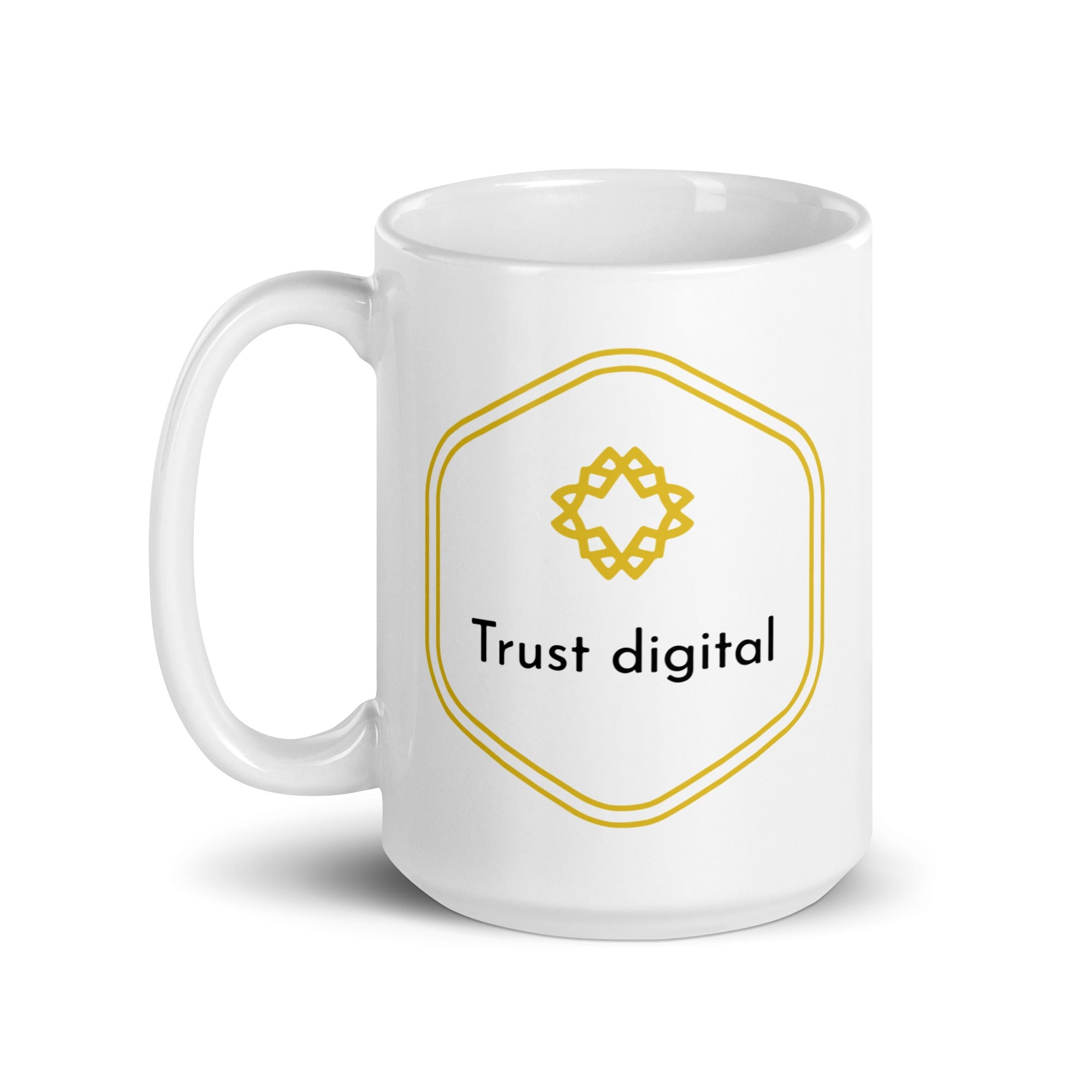 Taza digital blanca brillante Trust