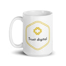 Trust digital White glossy mug
