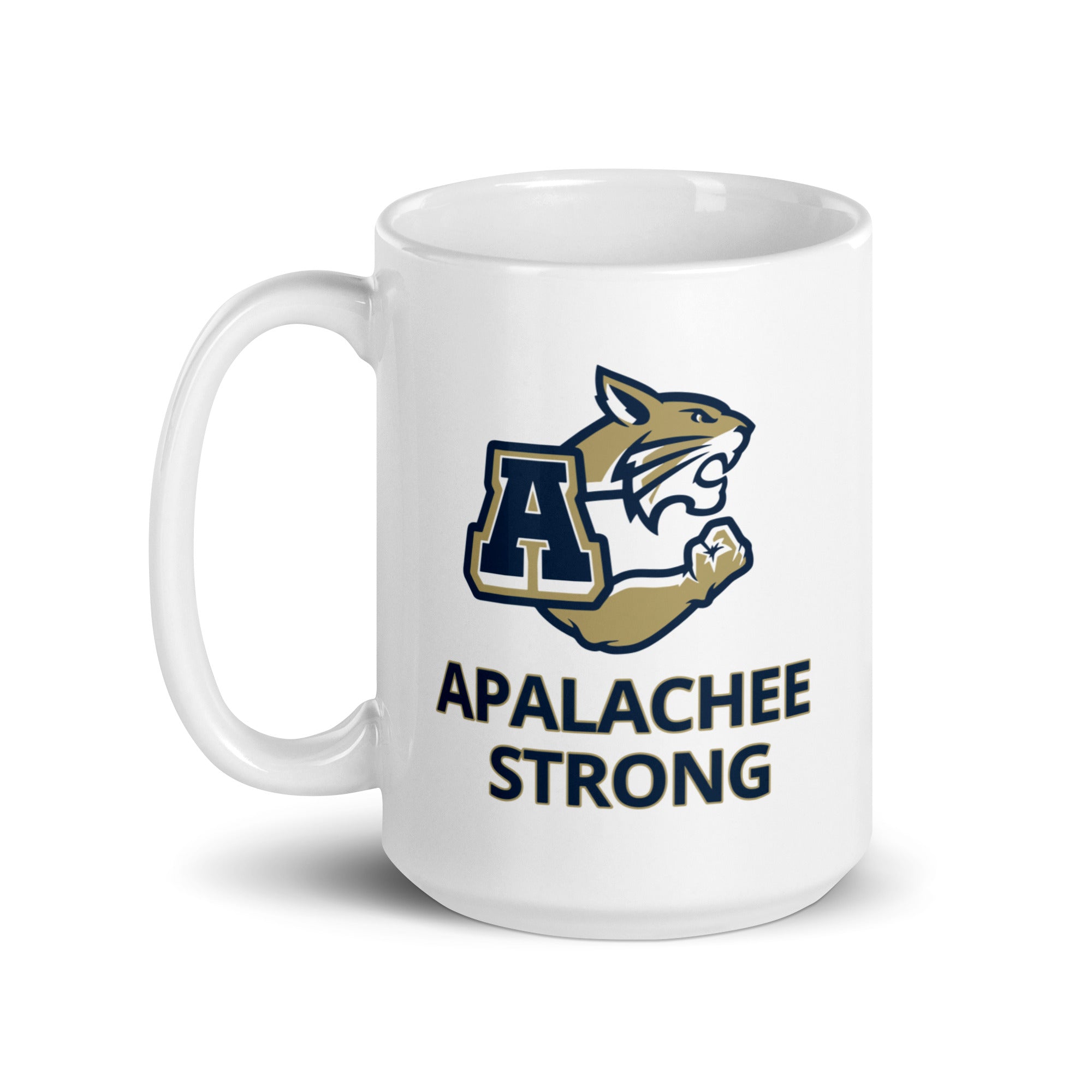 Taza blanca brillante Apalachee Strong