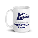 LET White glossy mug