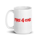 Taza blanca brillante Fire4One