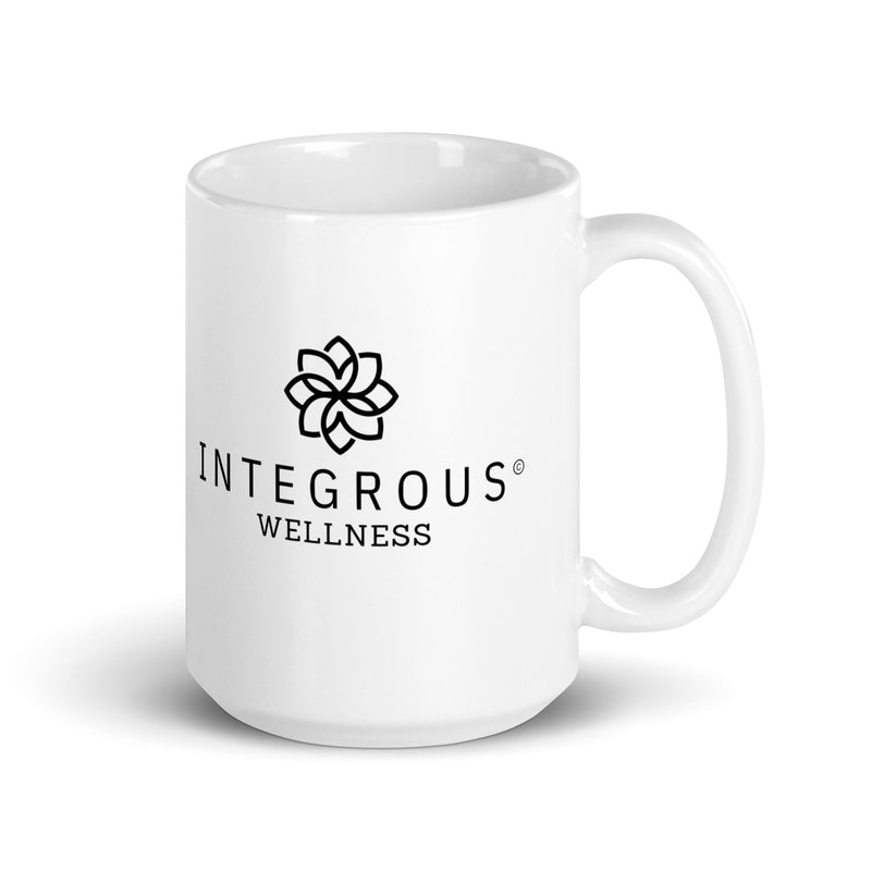 Taza blanca brillante Integrous Wellness