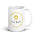 Trust digital White glossy mug