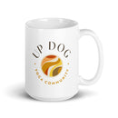 Taza blanca brillante Up Dog Yoga