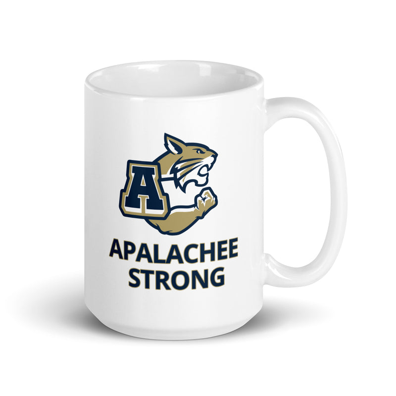 Taza blanca brillante Apalachee Strong