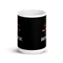 BJEI White glossy mug
