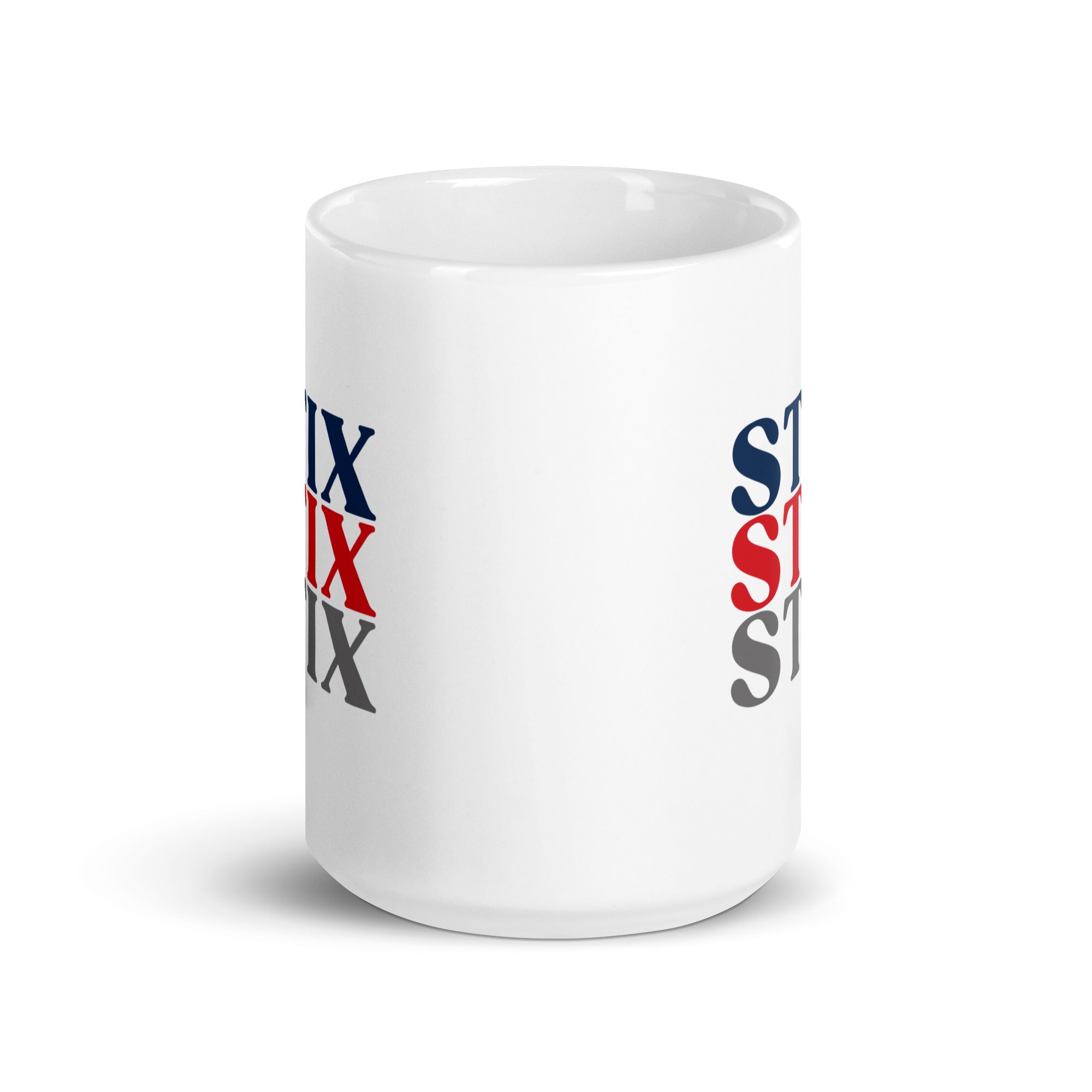 Stix White glossy mug