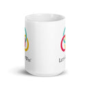 LGW White glossy mug