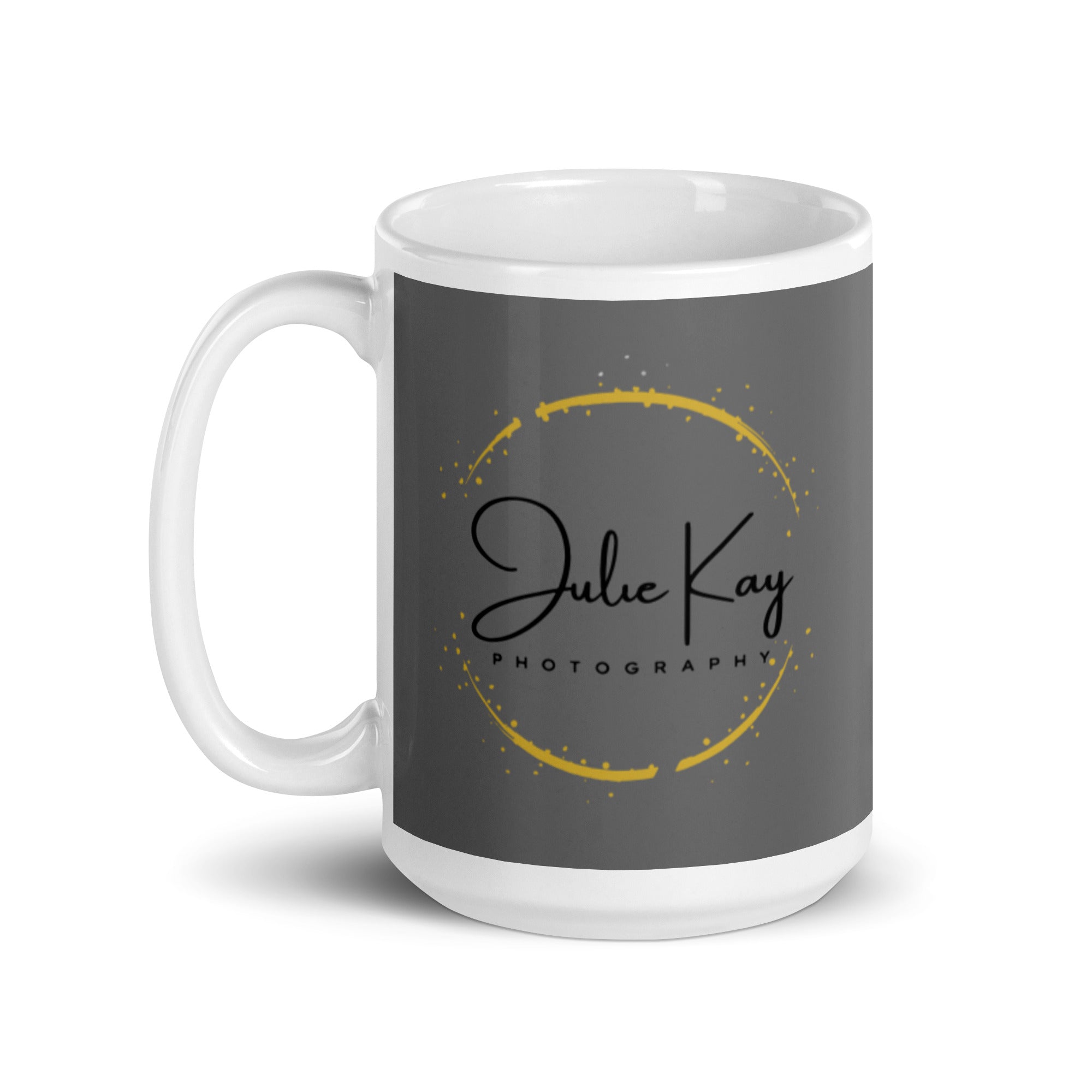 Julie Kay White glossy mug