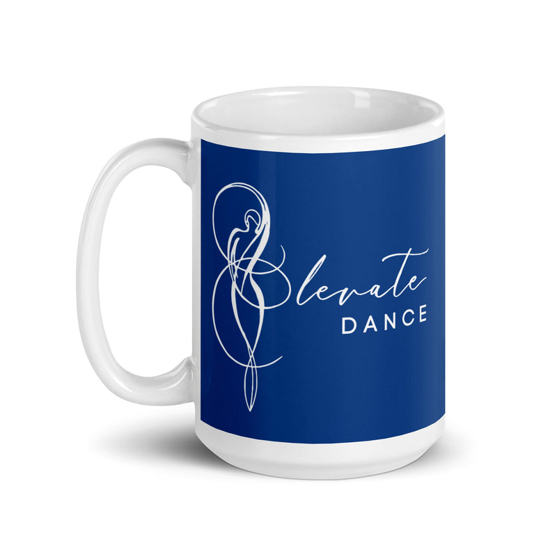 Elevate Dance White glossy mug