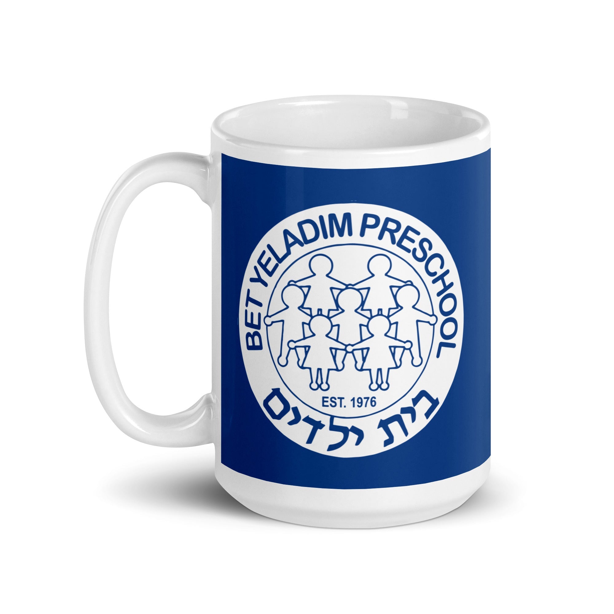 BY White glossy mug
