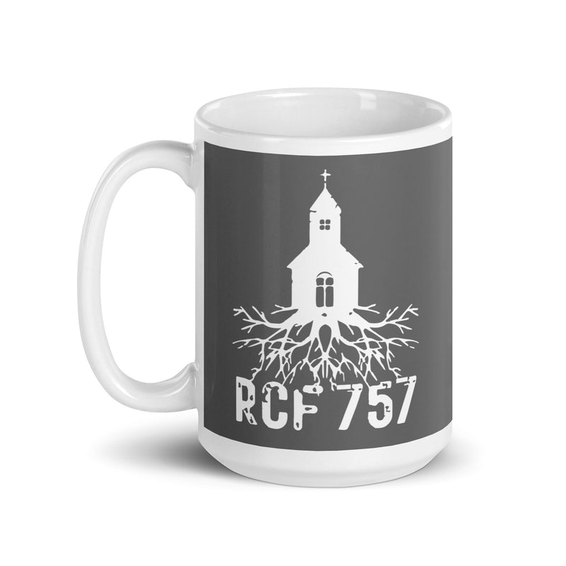 RCF White glossy mug