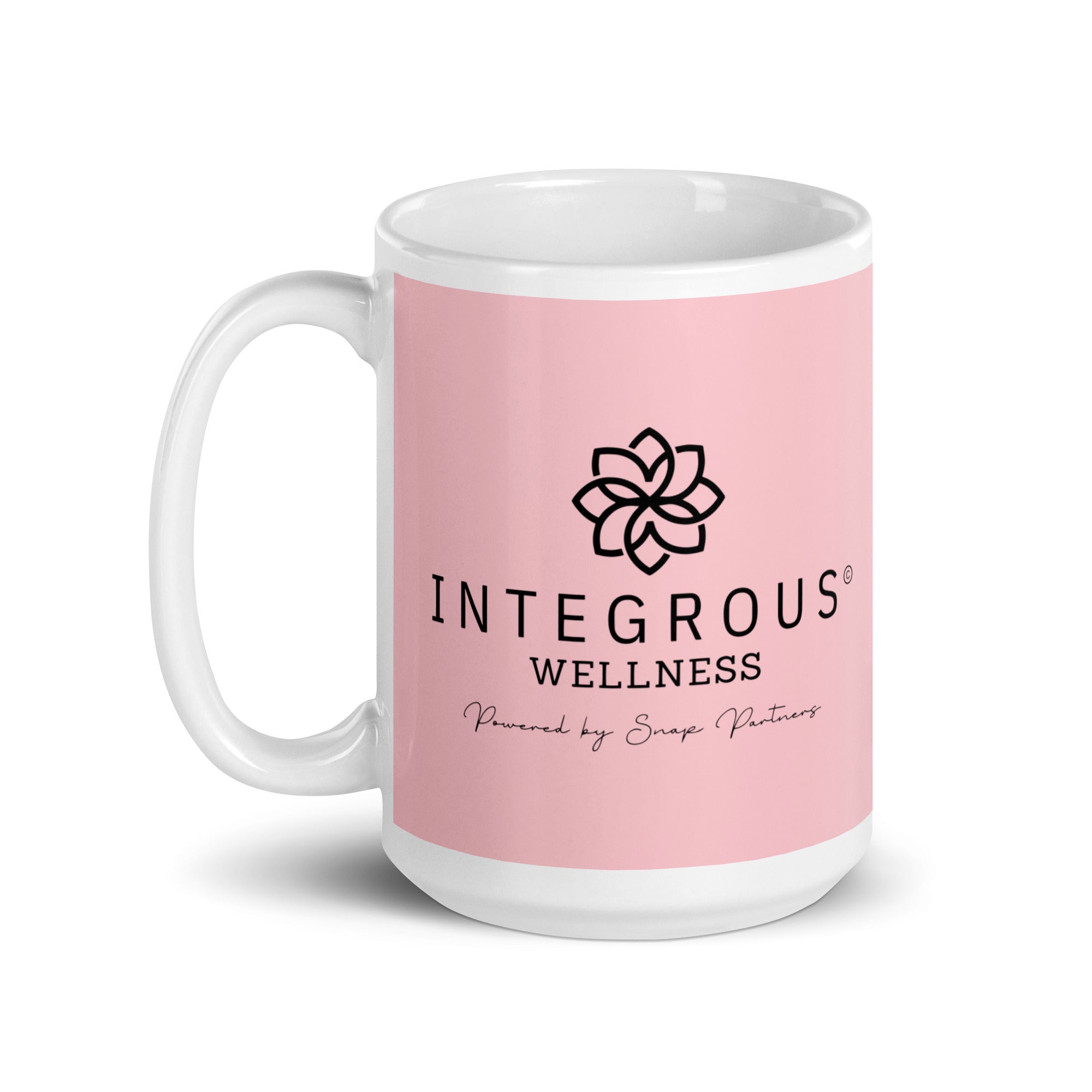 Integrous Wellness Pink glossy mug