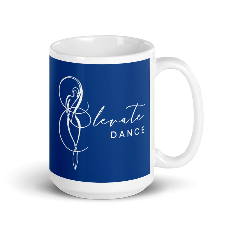 Elevate Dance White glossy mug