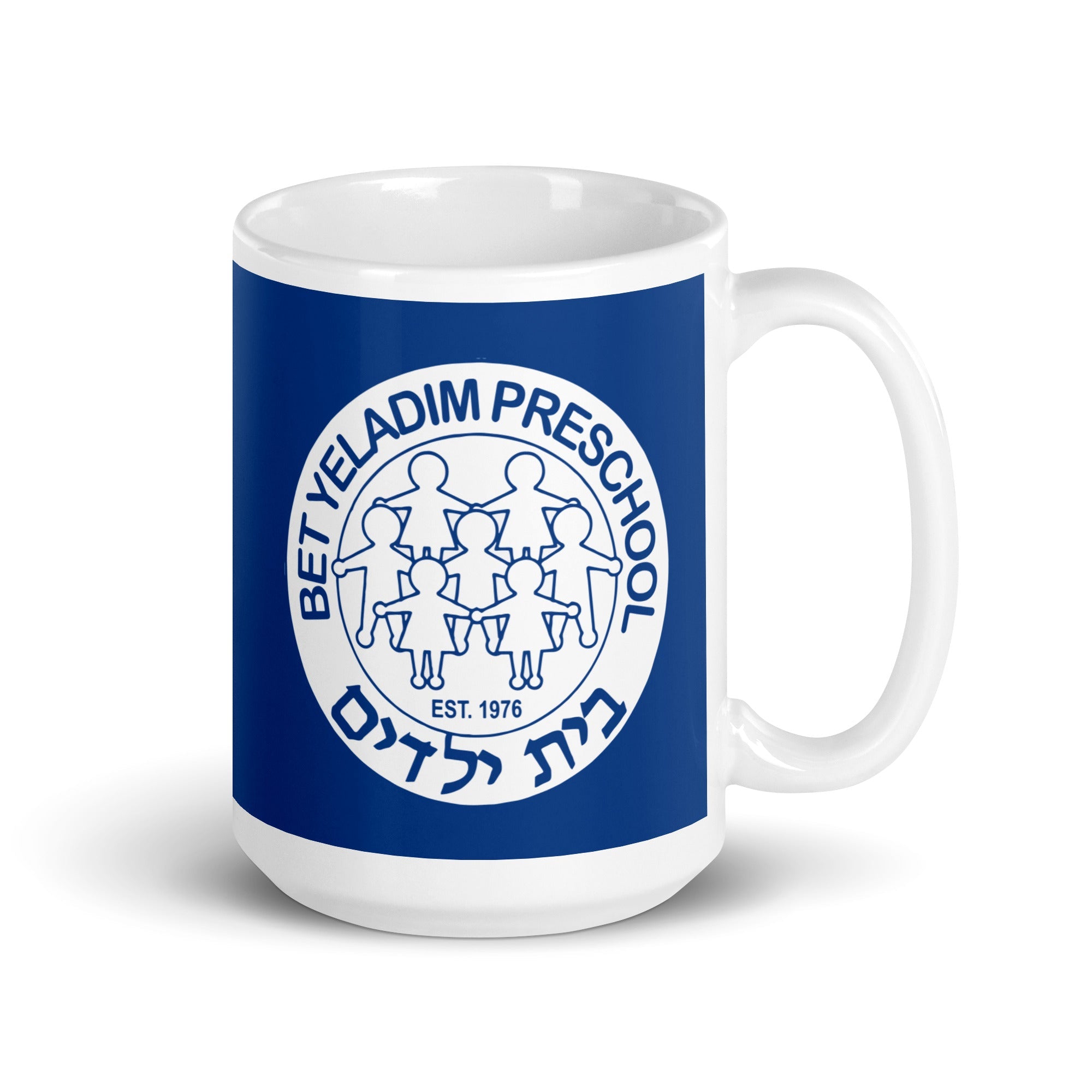 BY White glossy mug