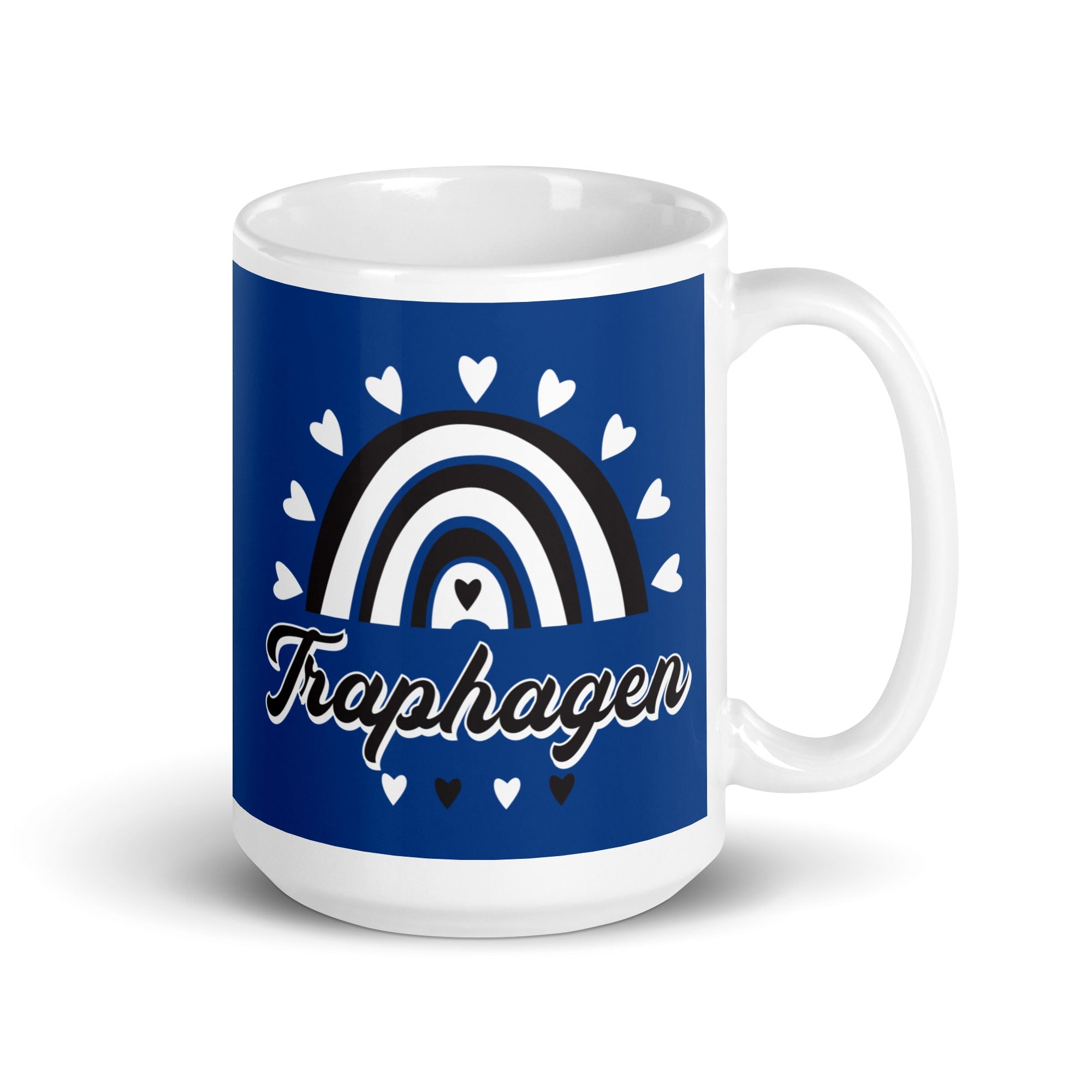 Traphagen White glossy mug