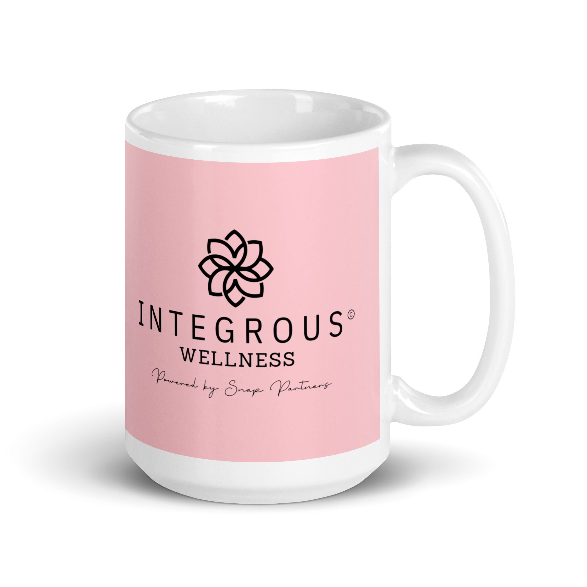 Integrous Wellness Pink glossy mug