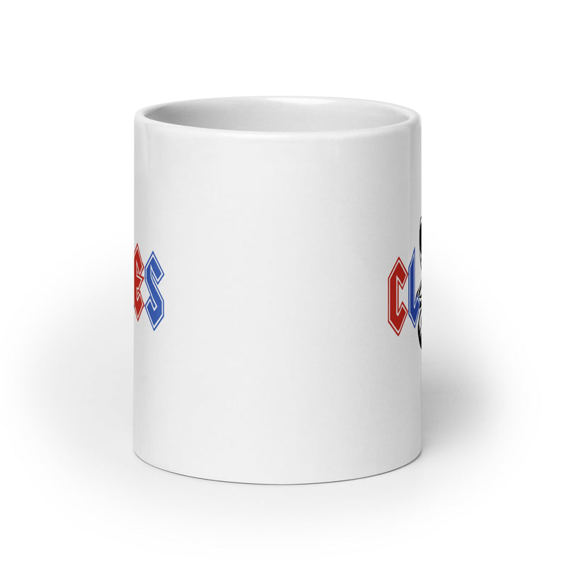 CLES White glossy mug