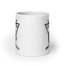 Taza blanca brillante No Dekes