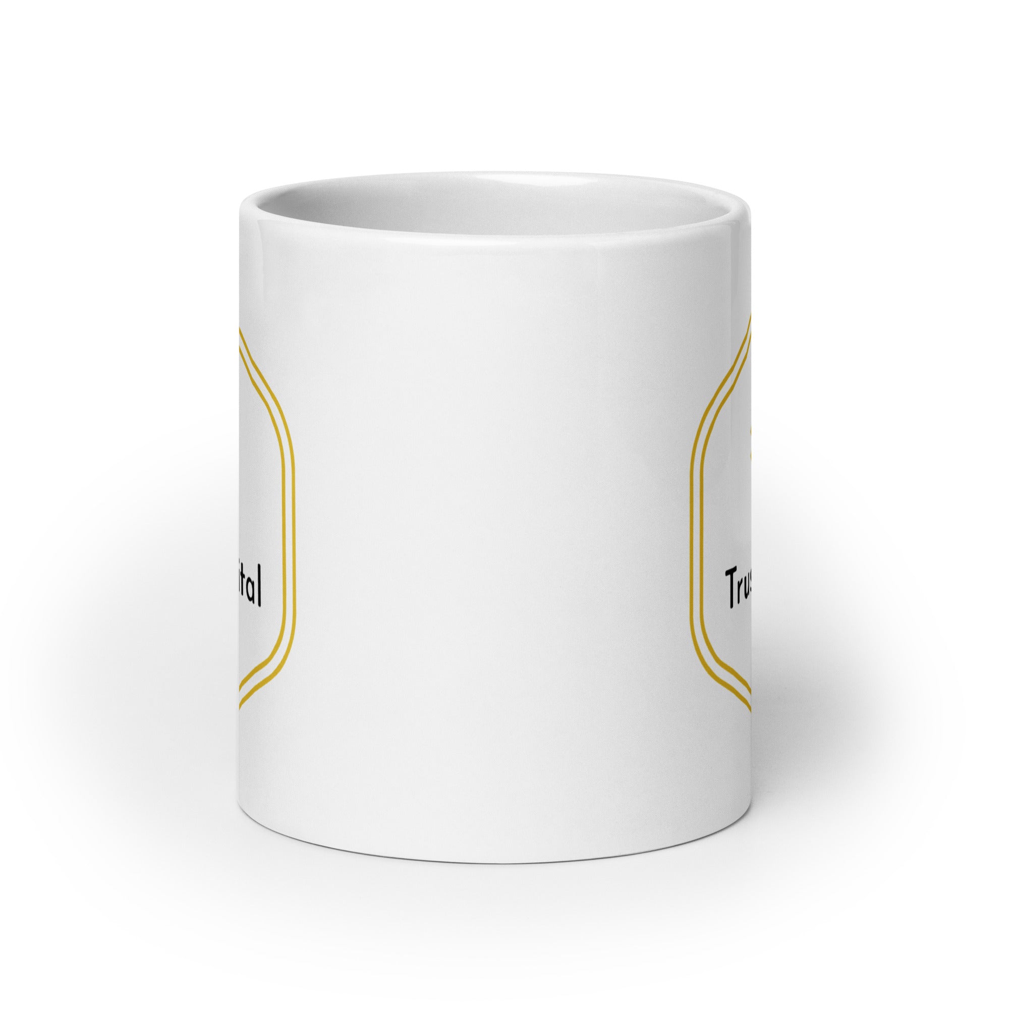 Taza digital blanca brillante Trust