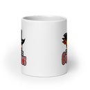 Taza blanca brillante de béisbol DO