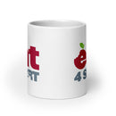 Eat 4 Sport White glossy mug