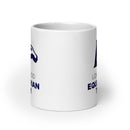 LET White glossy mug