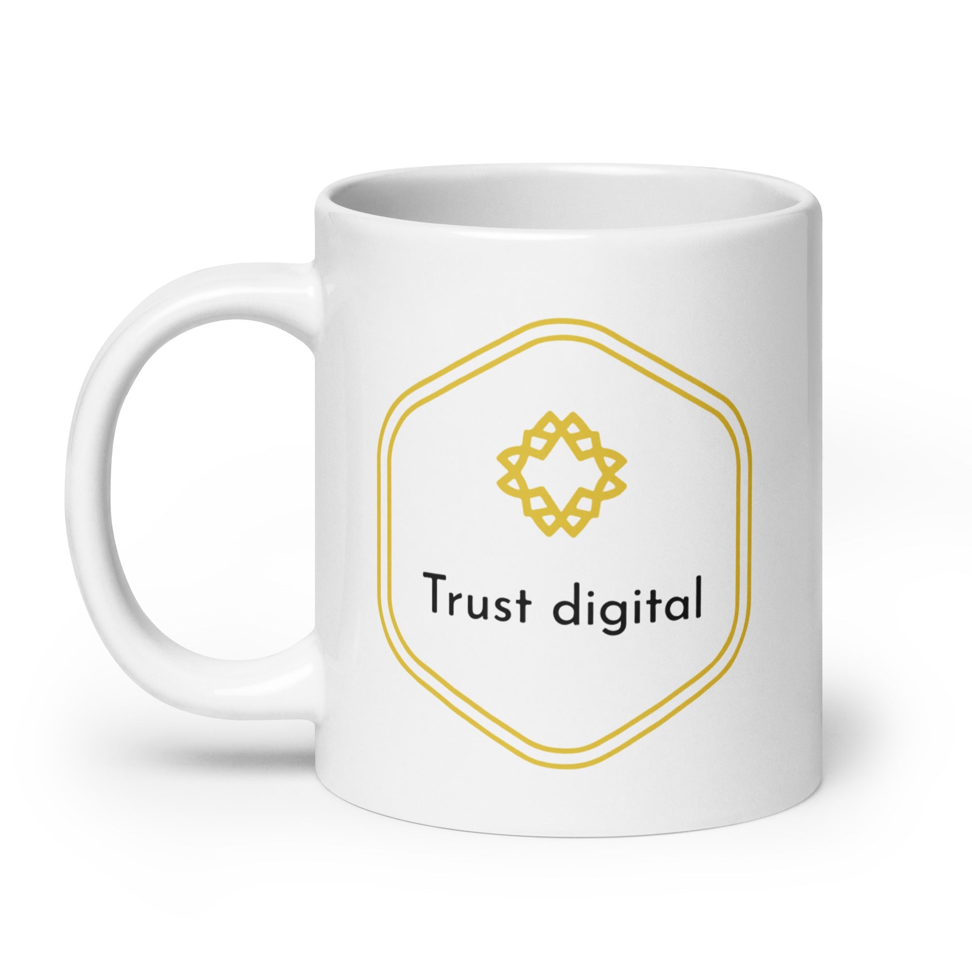 Taza digital blanca brillante Trust