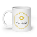 Trust digital White glossy mug