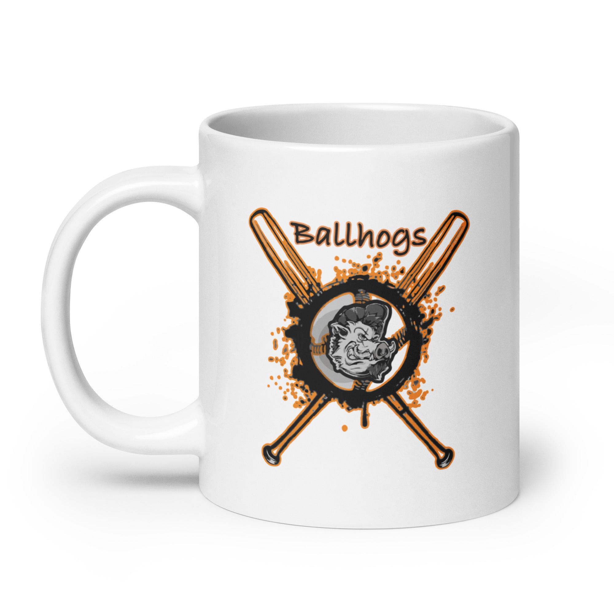 Ballhogs White glossy mug