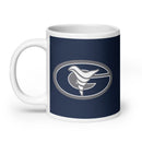 Taza blanca brillante de Grimsley Orchestra