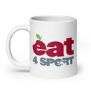 Eat 4 Sport White glossy mug