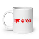 Taza blanca brillante Fire4One