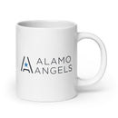 Alamo Angels White glossy mug