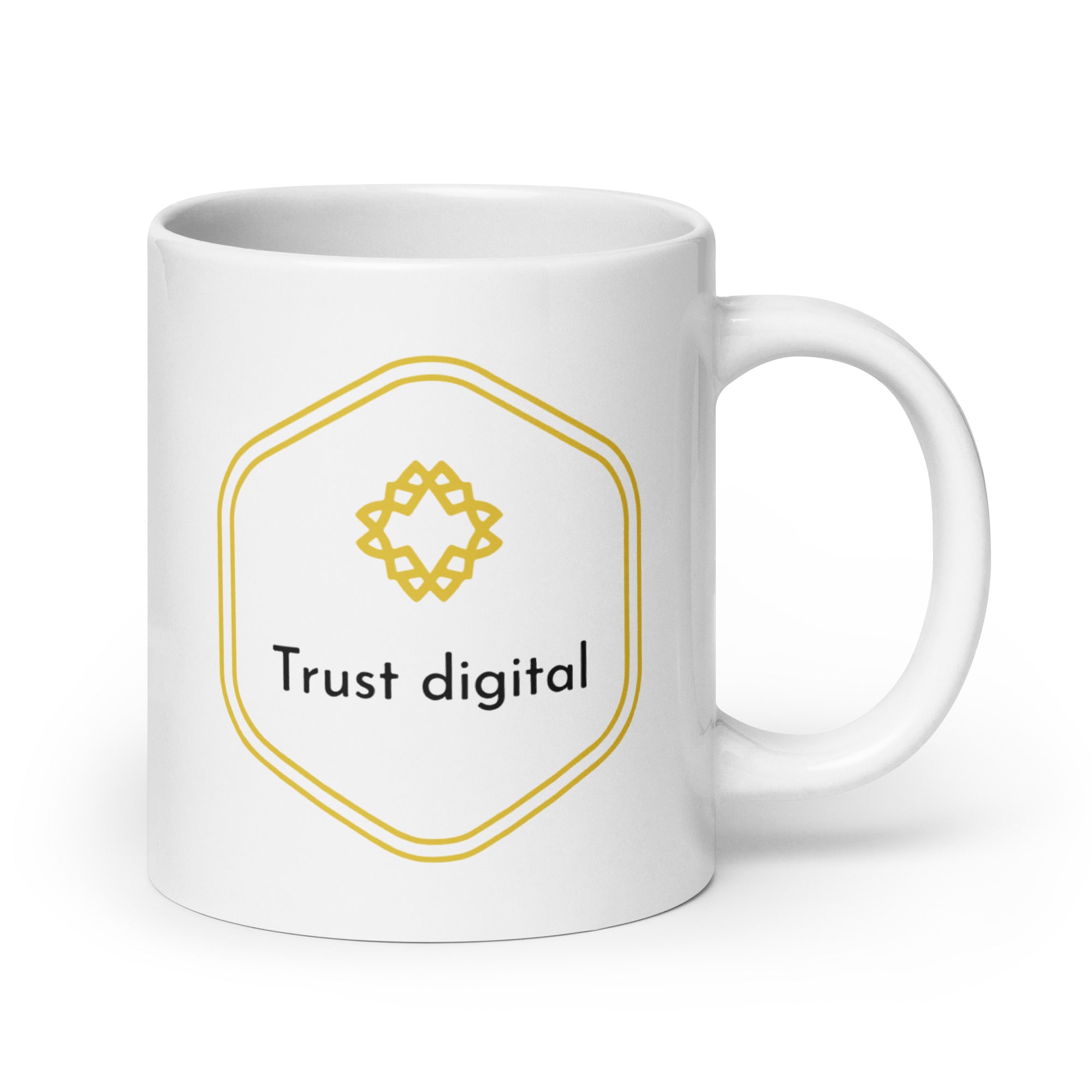 Taza digital blanca brillante Trust