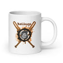 Taza blanca brillante Ballhogs