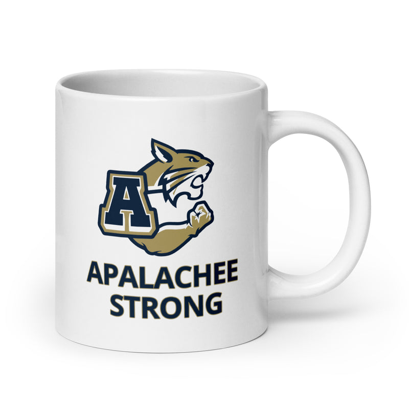 Taza blanca brillante Apalachee Strong