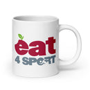 Eat 4 Sport White glossy mug