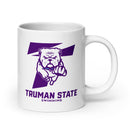 Truman State Swimming White glossy mug