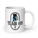 Team 401 White glossy mug