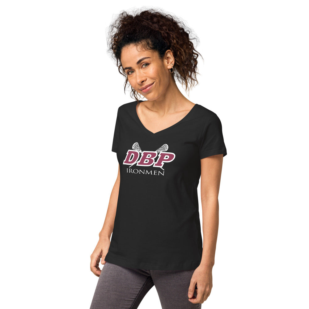 DBP Lacrosse Women’s fitted v-neck t-shirt
