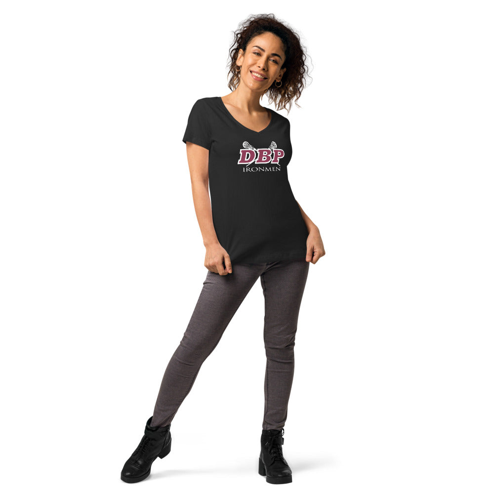 DBP Lacrosse Women’s fitted v-neck t-shirt