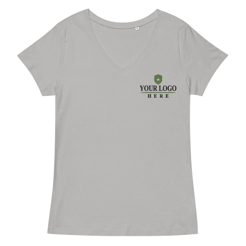 Camiseta ajustada con cuello en V para mujer AllUSports Corporate Demo