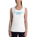 Chimney Rock Ladies’ Muscle Tank - Blue Logo