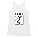 Camiseta sin mangas de algodón con espalda cruzada para mujer de RTTC (personalización)