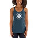 Camiseta sin mangas con espalda cruzada para mujer | Next Level 6733