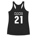 Camiseta sin mangas de algodón con espalda cruzada para mujer de RTTC (personalización)