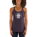Camiseta sin mangas con espalda cruzada para mujer | Next Level 6733