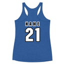 Camiseta sin mangas de algodón con espalda cruzada para mujer de RTTC (personalización)