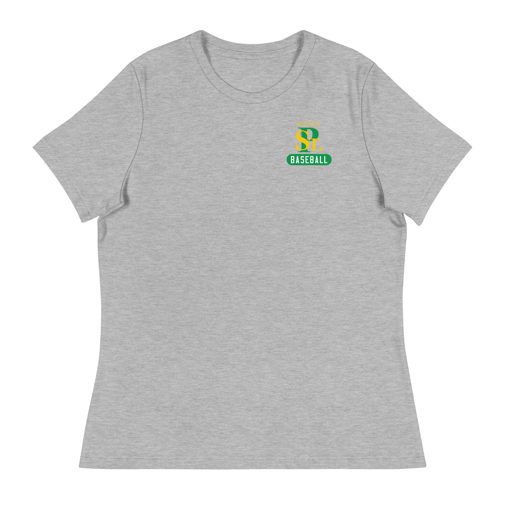 Camiseta de béisbol relajada para mujer de SPCYO (logotipo pequeño)